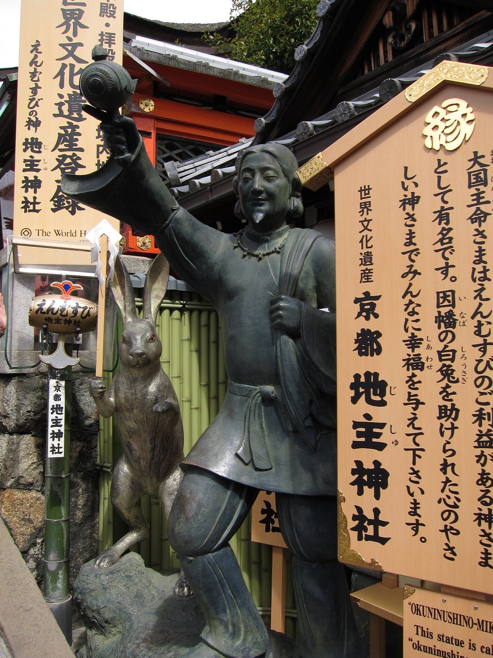 Imagen de las piedras del amor, el santuario sintoísta de Jishu Jinja en Kioto